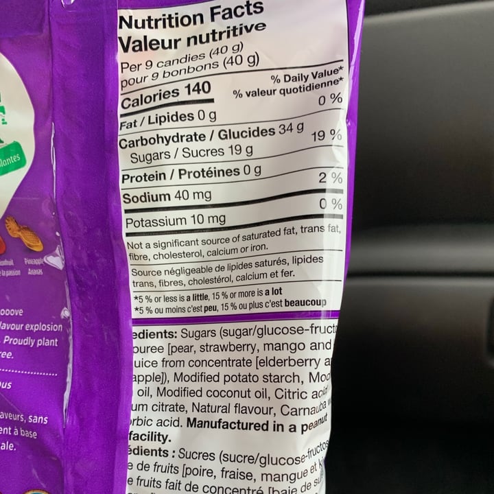 review photo of Dare Real Fruit Tropical Gummies shared by @ironicallyhamm on 09 Sep 2021 - review