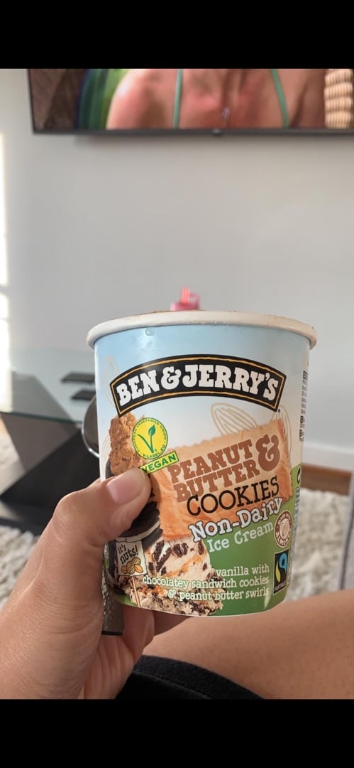 photo of Ben & Jerry's P.B. & Cookies Non-Dairy Frozen Dessert shared by @rebeccaskye on  22 Dec 2019 - review