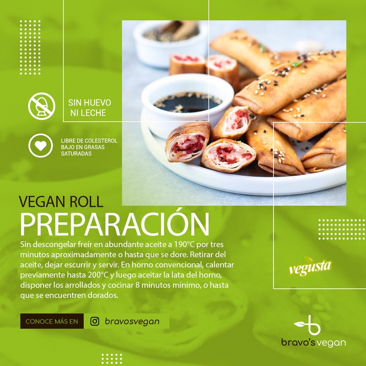 photo of Vegusta Vegan roll shared by @bravosvegan on  12 May 2021 - review