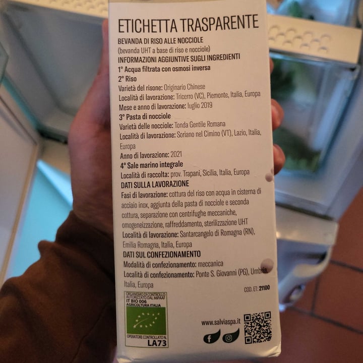 review photo of Salvia Bevanda Di Riso Alla Nocciola shared by @algaritmica on 01 Jun 2022 - review