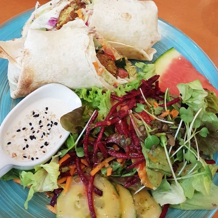 photo of The Heart of Joy Café Falafel Wrap shared by @olivfnzl on  25 Sep 2020 - review