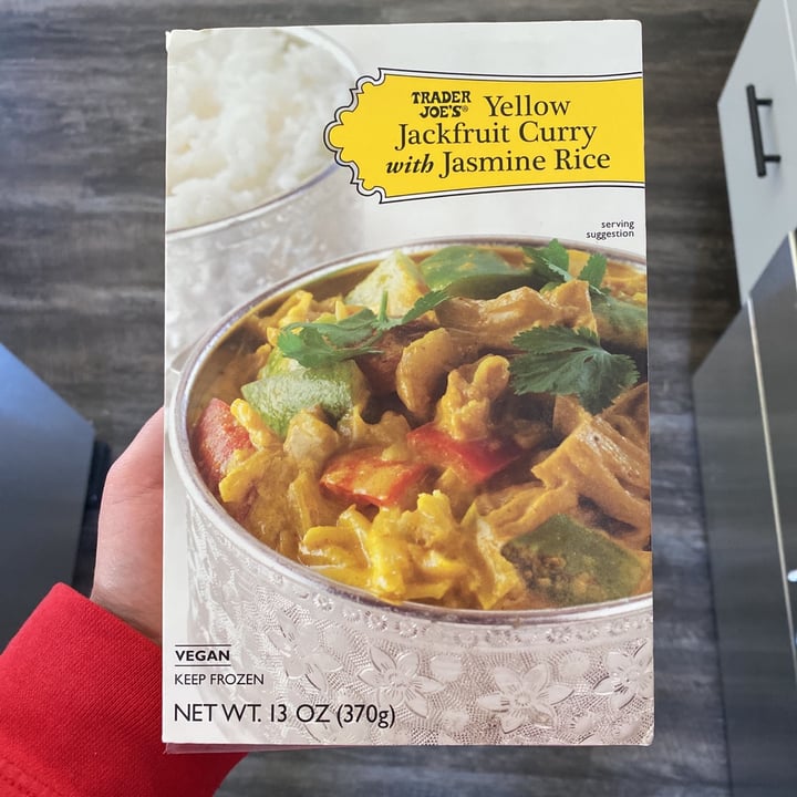 photo of Trader Joe's Yellow Jackfruit Curry with Jasmine Rice shared by @kenvanhorn on  26 Jul 2021 - review