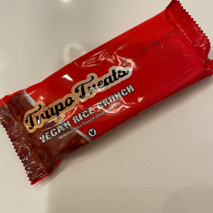 photo of Trupo Treats Vegan Rice Crunch Chocolate Bar shared by @gardenforlife on  17 Sep 2020 - review