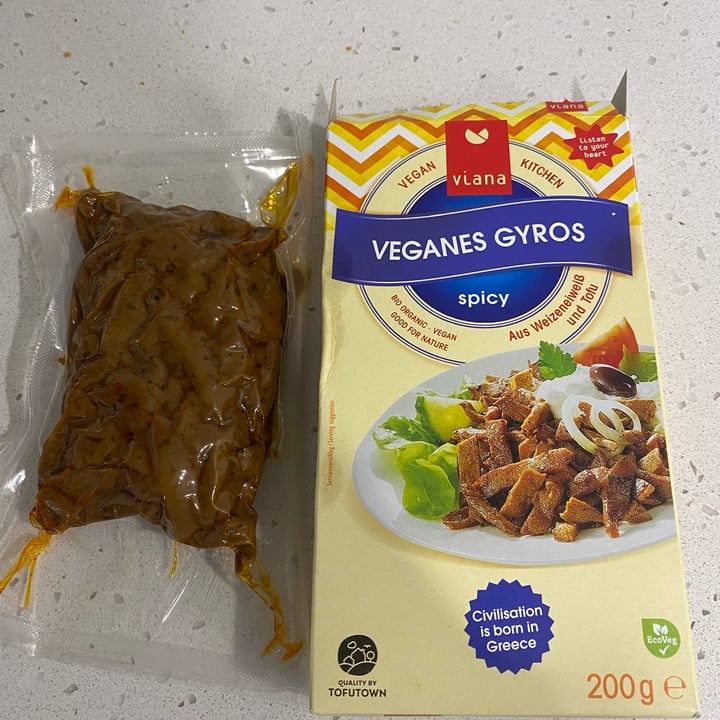 review photo of Viana vegan gyros shared by @plantbasedlover on 12 Dec 2022 - review