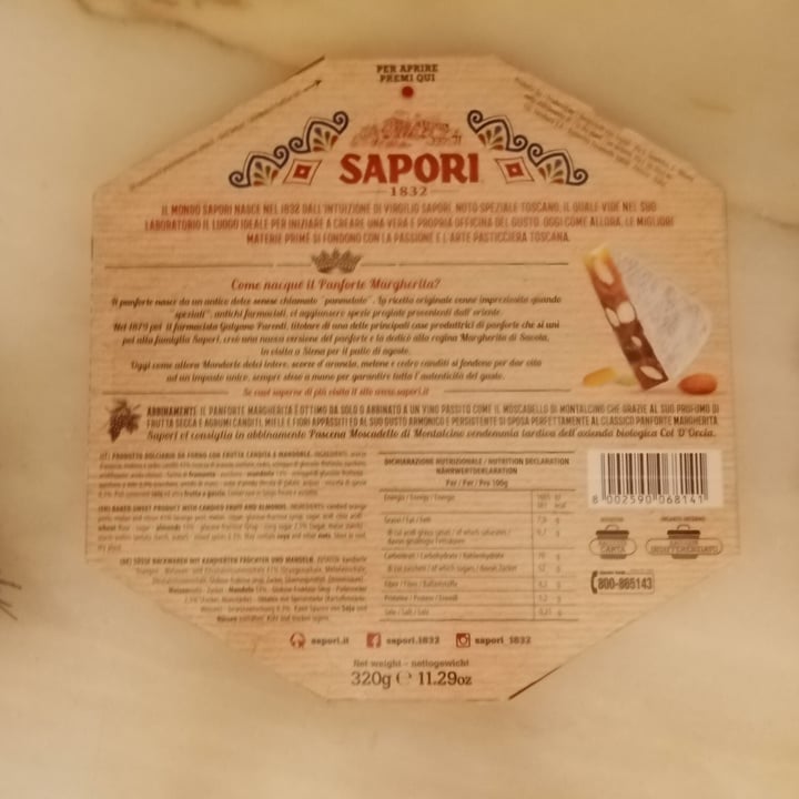 photo of Sapori 1832 Panforte Margherita shared by @laura1970 on  27 Jan 2021 - review