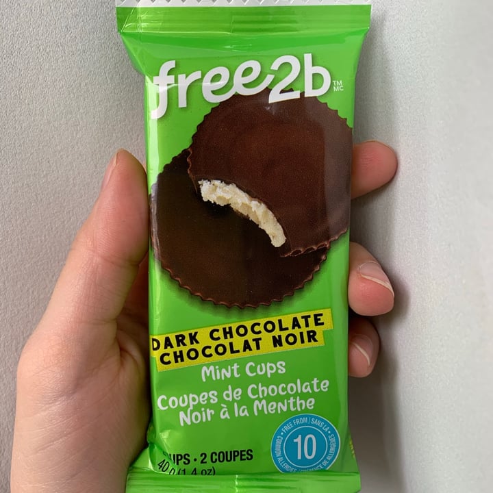 photo of Free2b Foods Dark Chocolate Mint Cups shared by @beesknees on  24 Nov 2020 - review
