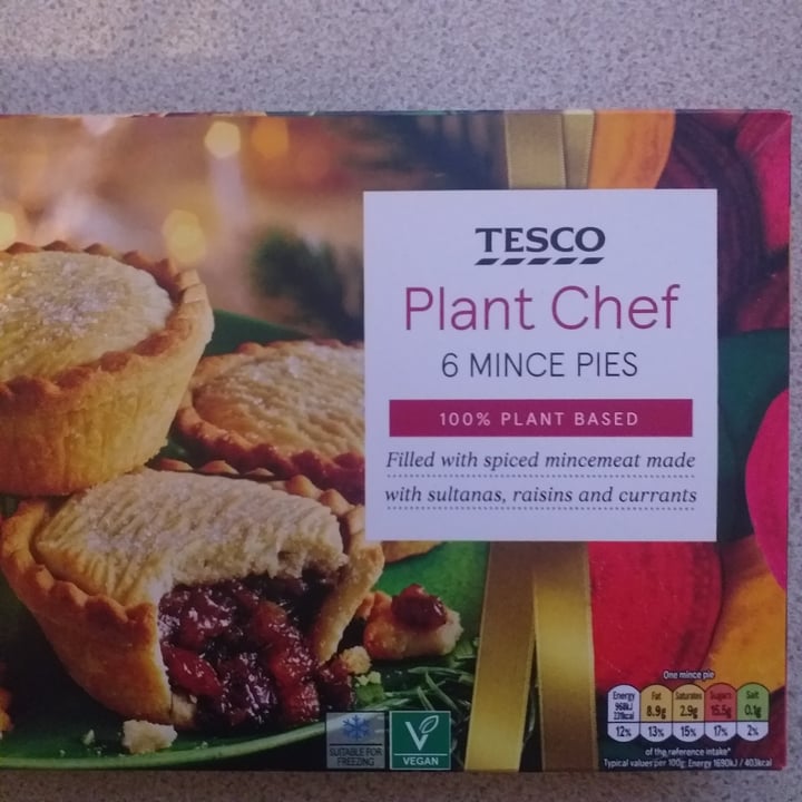photo of Tesco Plant Chef 6 mince pies shared by @klavina on  12 Nov 2021 - review