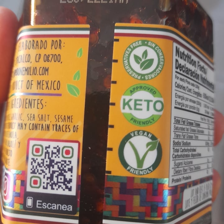 review photo of Don emilio Red Pepper Extra Hot Salsa Macha 9oz shared by @jossiemdzz on 08 Aug 2022 - review