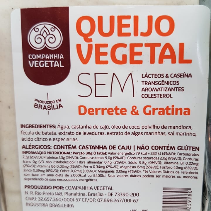 photo of Companhia Vegetal Queijo Vegetal shared by @alinekonig on  23 Apr 2022 - review