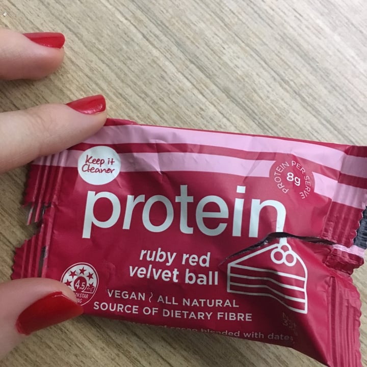 photo of Keep It Cleaner Protein Ruby Red Velvet Ball shared by @veganbabe69 on  21 May 2020 - review