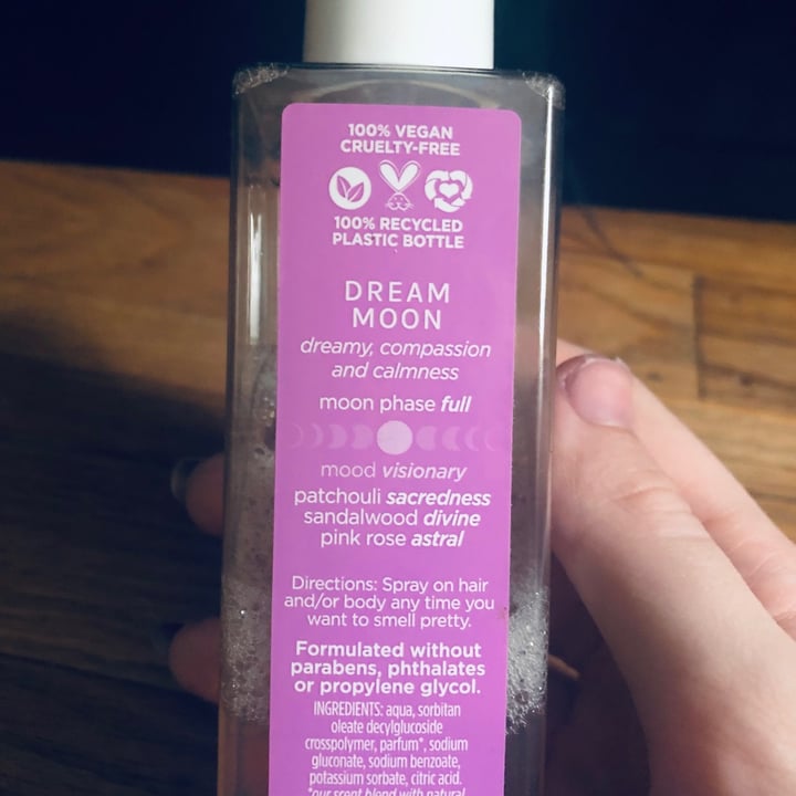 photo of Pacifica Dream Moon Hair & Body Mist shared by @helpallanimals5238 on  01 Jul 2021 - review