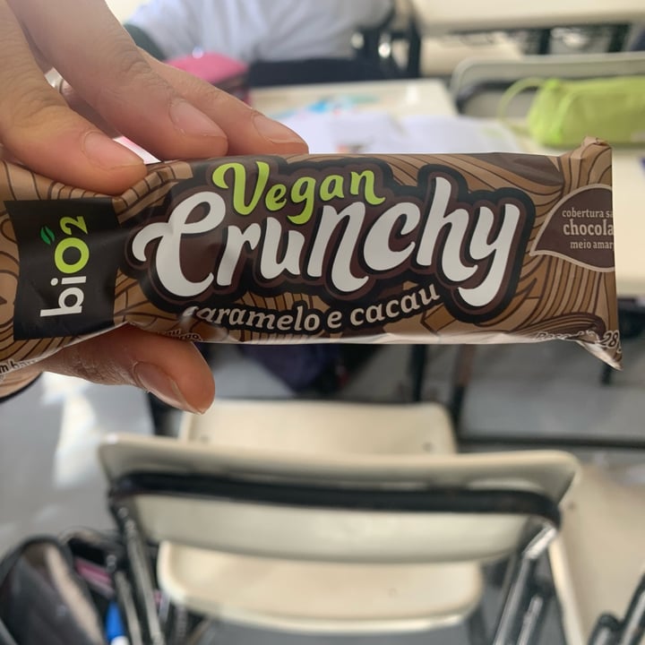 review photo of biO2 barra crunchy de caramelo e cacau shared by @sabineveg on 14 Aug 2022 - review