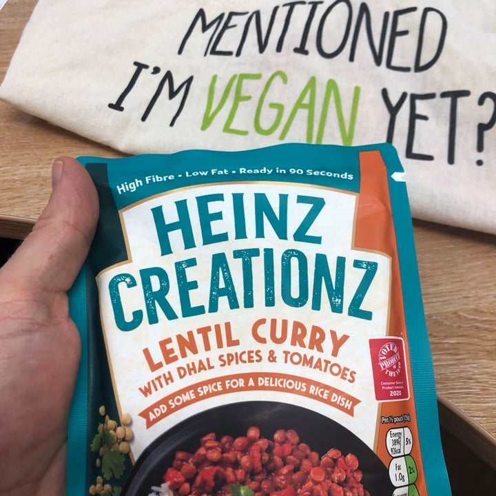 photo of Heinz Creationz - Lentil Curry shared by @veganpottsie on  13 Apr 2021 - review