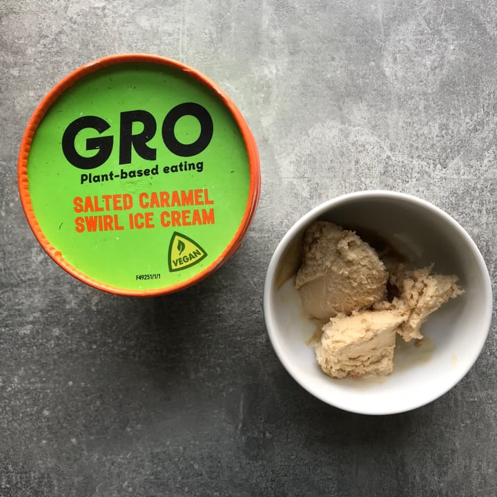 review photo of GRO Salted Caramel Swirl Ice Cream shared by @gu on 24 Apr 2021 - review