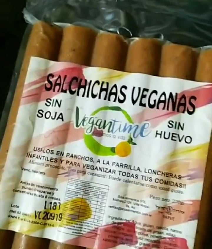review photo of Vegantime Argentina Salchichas de Garbanzo y Gluten shared by @xs4dgirl on 02 Jan 2020 - review