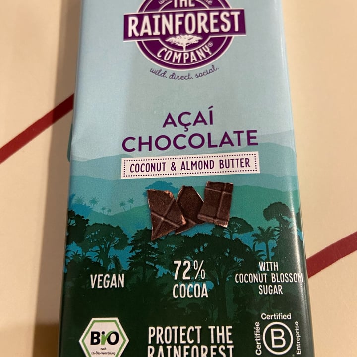photo of The Rainforest Company Açai chocolate shared by @alessandrodelvecchio on  02 May 2022 - review