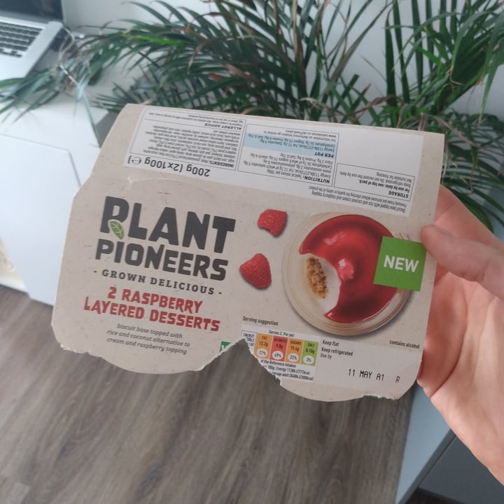 photo of Plant Pioneers 2 raspberry layered desserts shared by @thedappervegan on  29 Apr 2021 - review