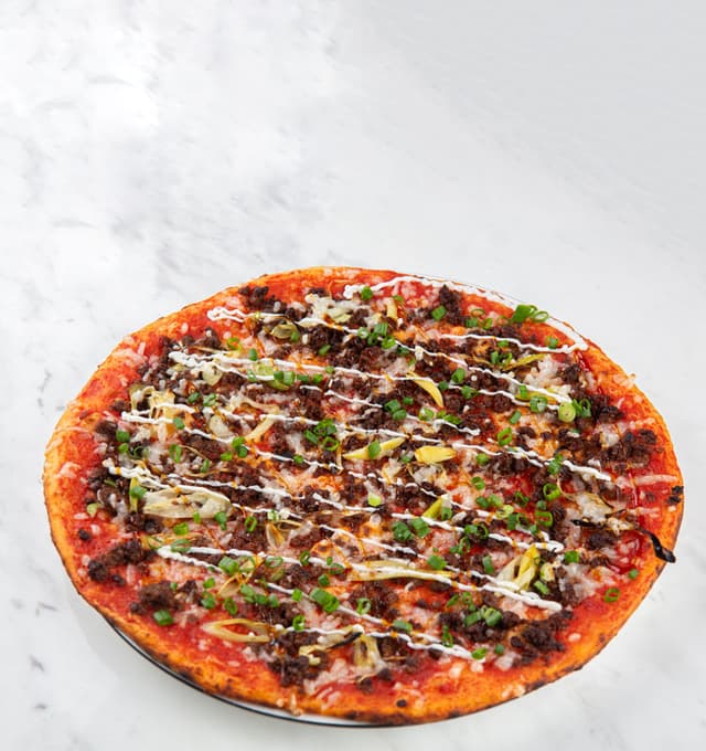 Foto del piatto “Impossible Teriyaki Romana Pizza”