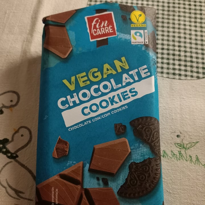 photo of Fin Carré Chocolate  vegano con cookies shared by @lavanessita on  18 Jul 2022 - review