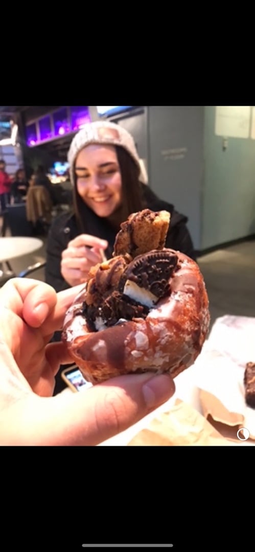 photo of The Cinnamon Snail Oreo Donut shared by @veganbrian on  16 Jan 2020 - review