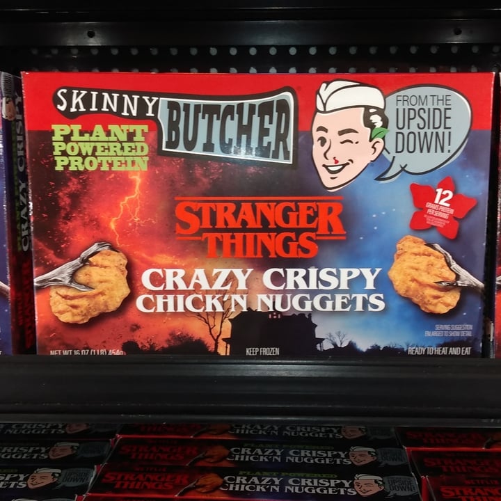 review photo of Skinny Butcher Stranger Things Crazy Crispy Chick'n Nuggets shared by @ethicallybasedexnazi on 27 May 2022 - review