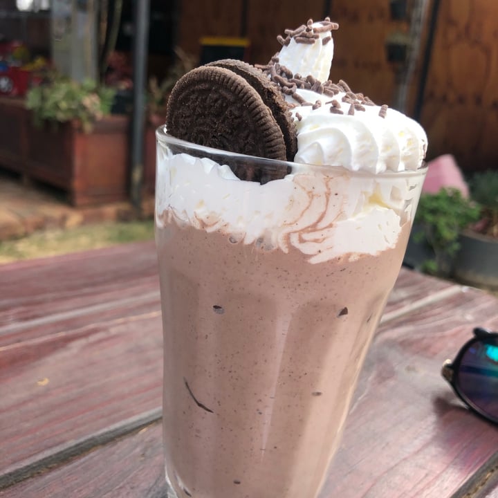 review photo of Asher's Corner Cafe @ Ashers Farm Sanctuary Cookie Monster Milkshake shared by @dominickara on 10 Jul 2021 - review