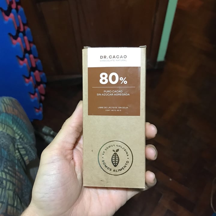 photo of Dr. Cacao Chocolate 80% Cacao Sin Azucar shared by @nachoto on  23 Jul 2020 - review