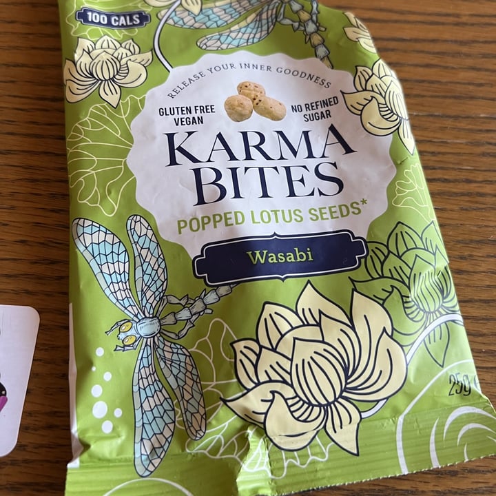 review photo of Karma Bites Popped Lotus Seed - Wasabi shared by @fruitytam on 05 Sep 2022 - review