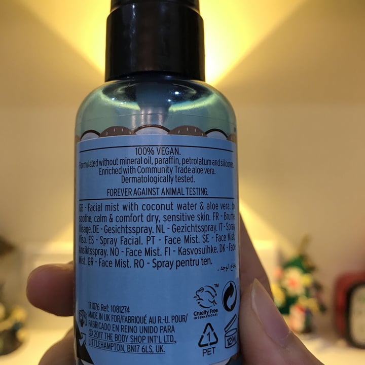 photo of The Body Shop Coco Calming Face Mist shared by @stellashih on  22 Aug 2019 - review