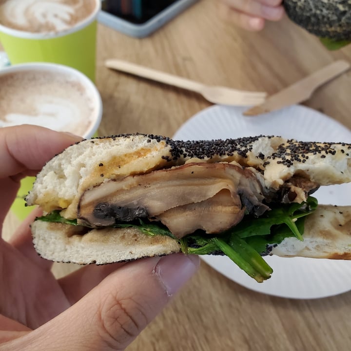 photo of The Nest Portobello Mushroom Bagel shared by @moosewong on  16 May 2022 - review