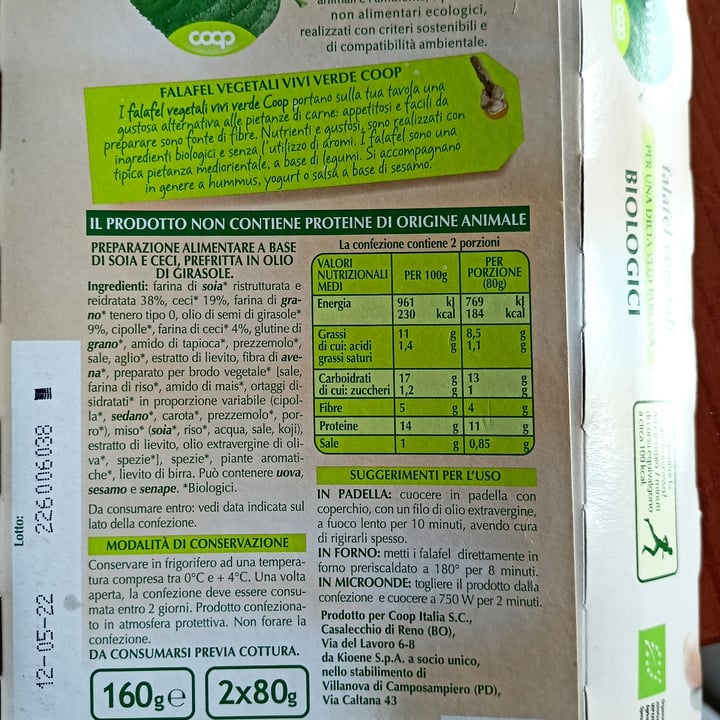 photo of Vivi Verde Coop Falafel shared by @beaman on  26 Jun 2022 - review