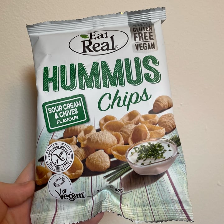 photo of Eat Real hummus sour cream chives shared by @emmajwheeler on  26 Dec 2021 - review