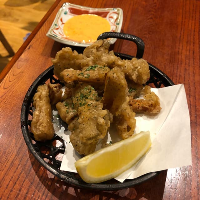 Photo of the dish “Vegan Calamari With Tartar Sauce”