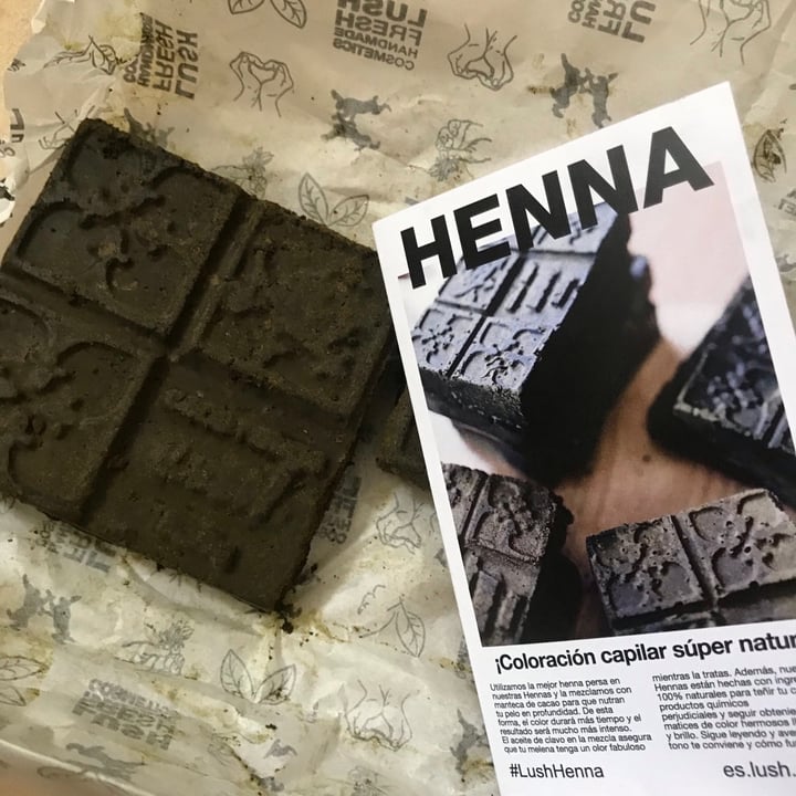 photo of LUSH Fresh Handmade Cosmetics Henna Tinturas shared by @yocomovegan on  10 Aug 2020 - review