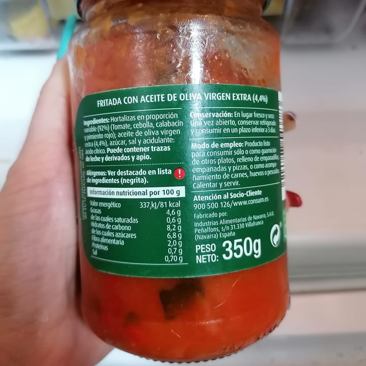 photo of Consum fritada de verduras shared by @masutil87 on  10 Aug 2020 - review