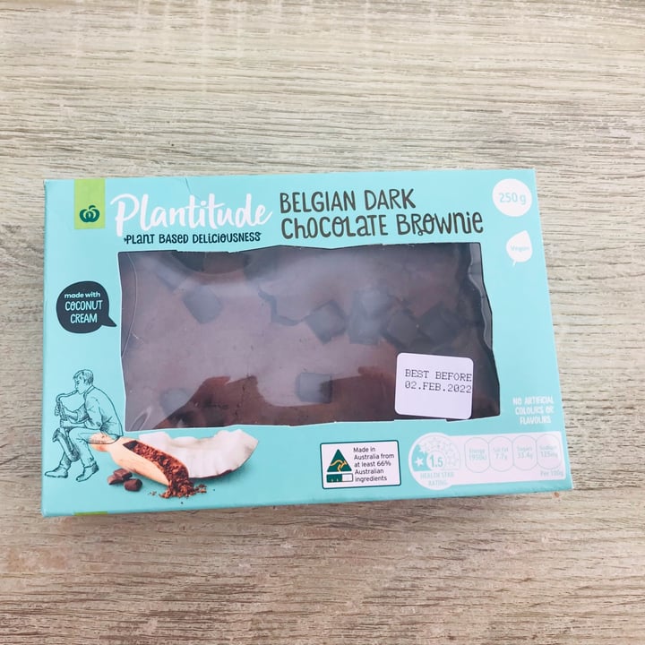 photo of Plantitude Belgian Dark Chocolate Brownie shared by @lil-chickpea on  30 Jan 2022 - review