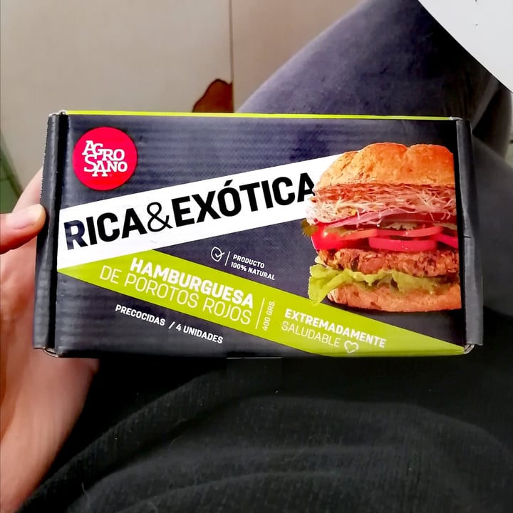 photo of Agrosano hamburguesa de porotos rojos shared by @iruarraztiog on  23 Oct 2020 - review
