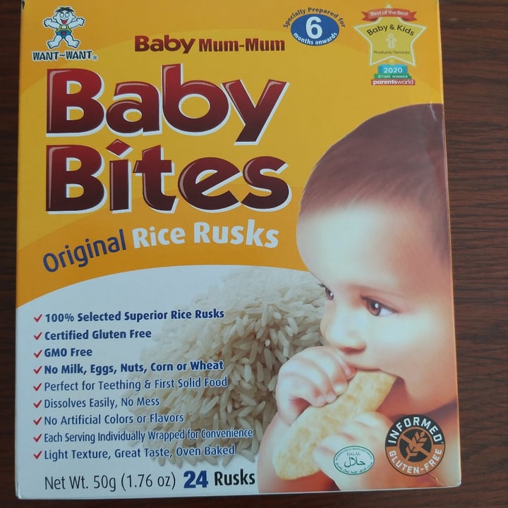 Baby Rice Rusk's Want Want Baby Bites (Original Rice Rusks) Review | abillion