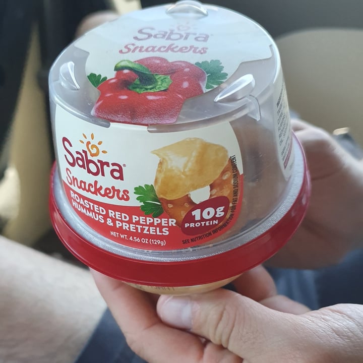 review photo of Sabra Sabra Snackers - Roasted red pepper hummus with pretzels shared by @paniwilson on 09 Jun 2021 - review