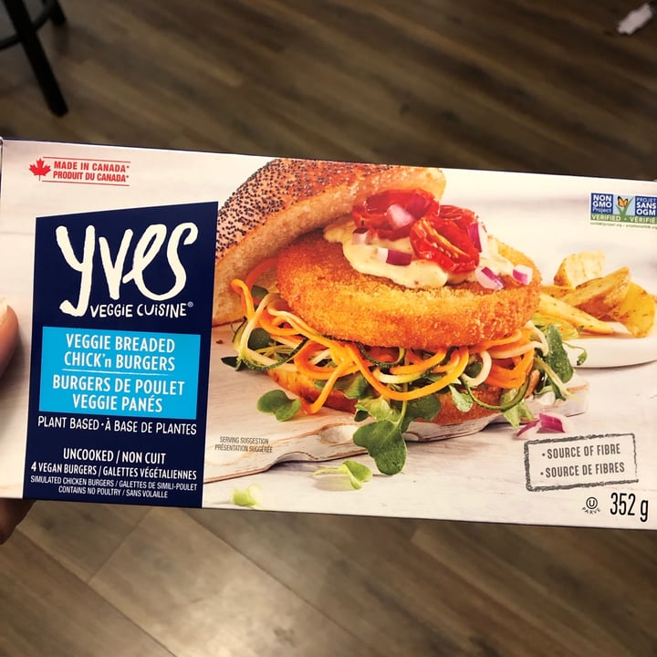 photo of Yves Veggie Cuisine Yves veggie breaded chick'n burgers shared by @blessidthevegan on  11 Mar 2021 - review