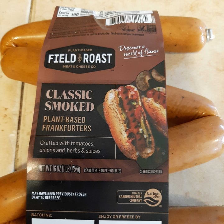 photo of Field Roast Classic Smoked Frankfurters shared by @jessicaleyna on  26 May 2022 - review