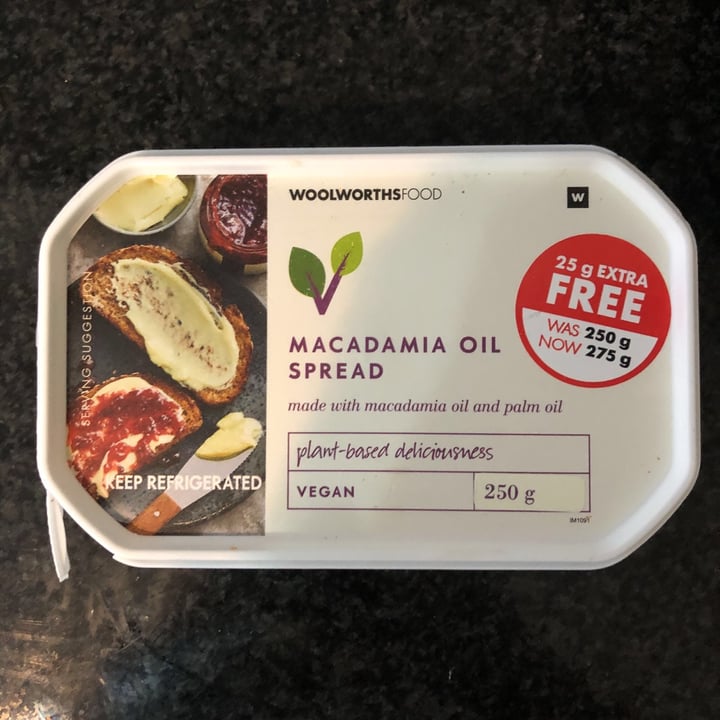 photo of Woolworths Food Macadamia Oil Spread shared by @benwolf on  30 Oct 2020 - review