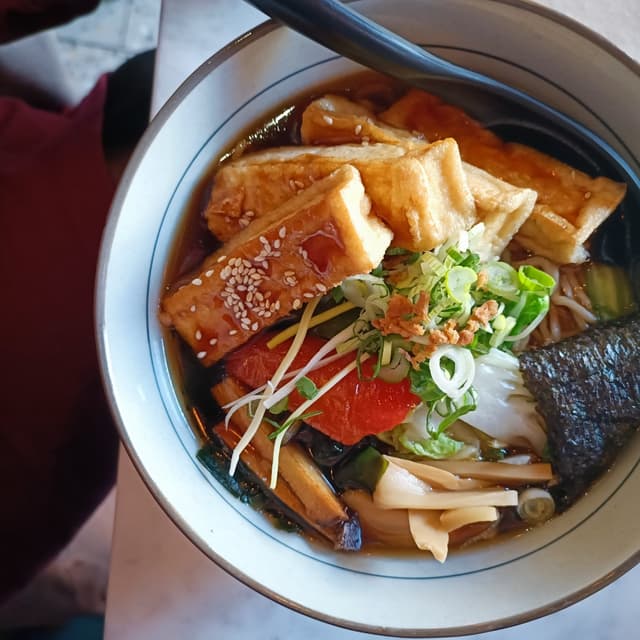 Photo of the dish “Veggie tofu shoyu ramen”