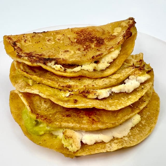 Photo of the dish “Salsa Sampler Quesadilla Plate”