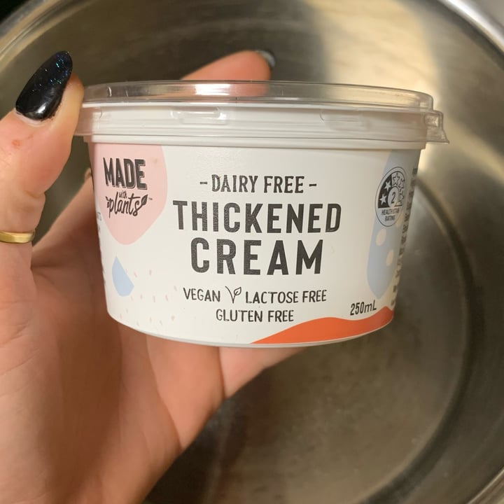 review photo of Made With Plants Dairy Free Thickened Cream shared by @vejazzy on 06 Aug 2022 - review
