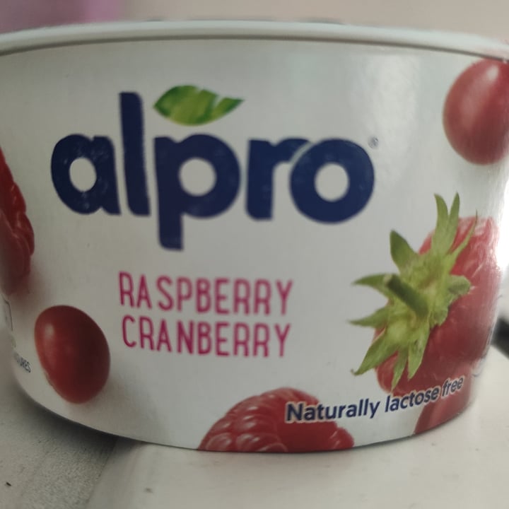 photo of Alpro Yogurt raspberry cranberry shared by @tinche07 on  22 Feb 2022 - review