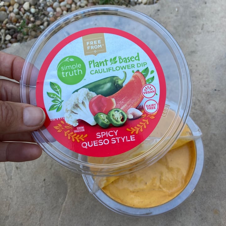 review photo of Simple Truth Plant based cauliflower dip “spicy queso” shared by @amberly42 on 26 Mar 2021 - review