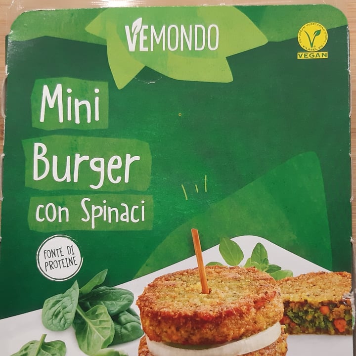 photo of Vemondo Mini burger con spinaci shared by @chiarasiracusait on  19 Jun 2021 - review