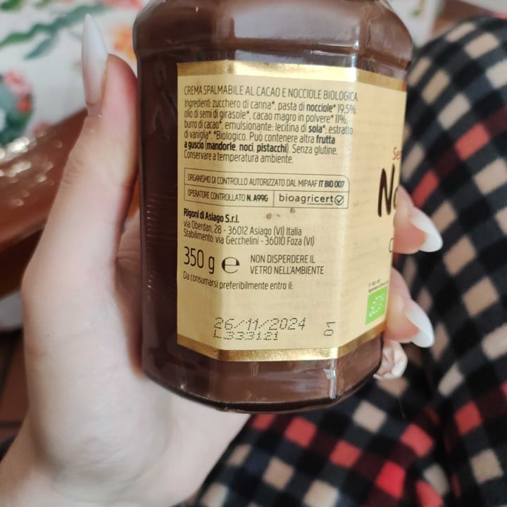 photo of Rigoni di Asiago Nocciolata Dairy Free Hazelnut Spread with Cocoa shared by @ohiladile on  14 Apr 2022 - review