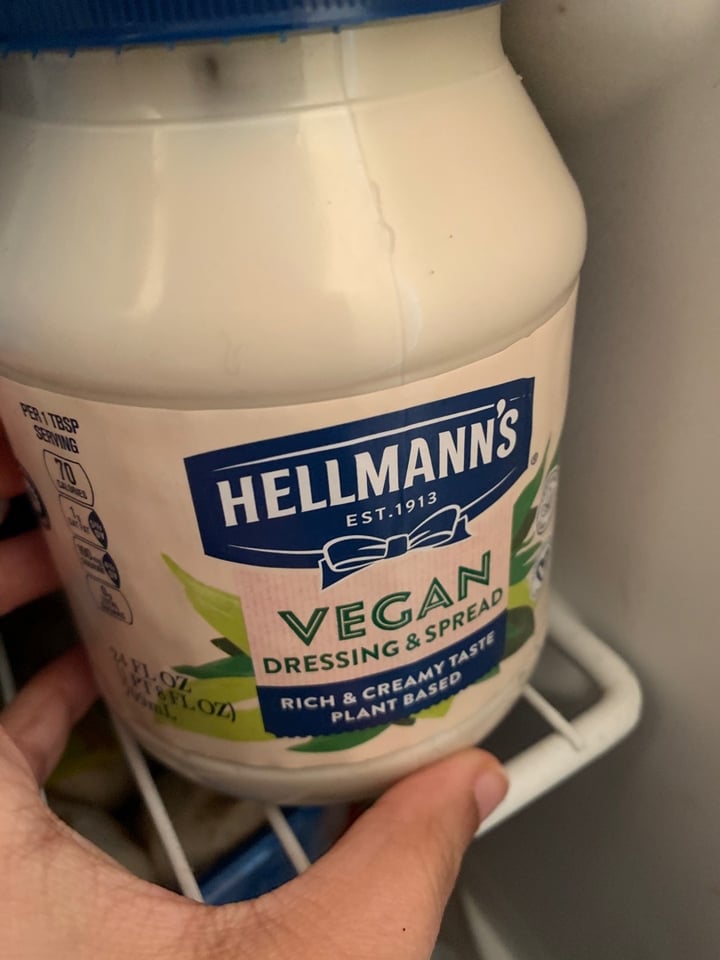 photo of Hellmann’s Hellman’s Vegan Mayonnaise shared by @bpina24 on  05 Apr 2020 - review